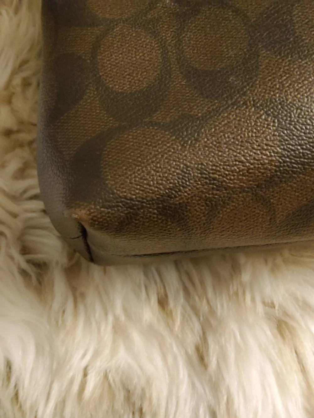 Coach Brown/Black Signature File Crossbody Bag/Shoulder Bag GUC ~ VGUC